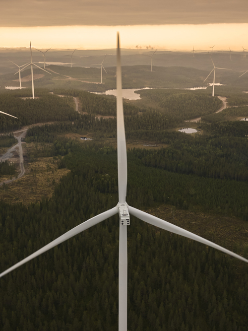 Kölvallen Wind Farm provides renewable energy